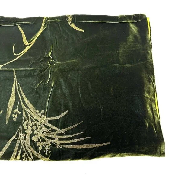 Salvatore Ferragamo plant motif Stole/Shawl Velor Green